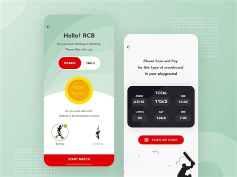 Scoreboard Or Toss Ui For Cricket App By Akshay Syal On Dribbble