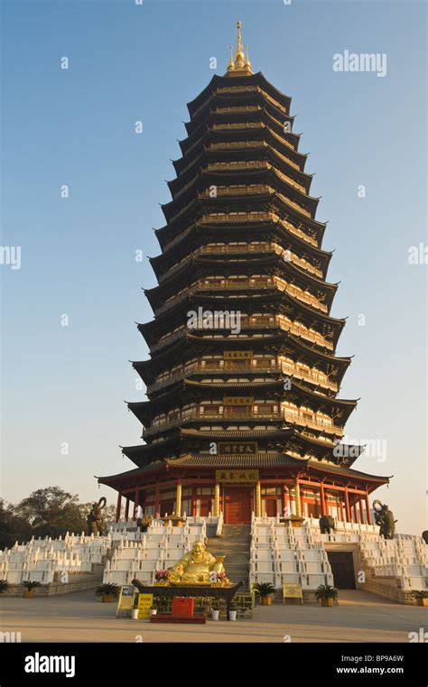 China Changzhou Tianning Temple Pagoda Stock Photo Alamy