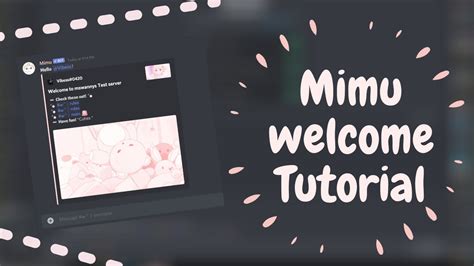 Mimu Greet Message 🌸 Discord Tutorial Mswannyy Youtube