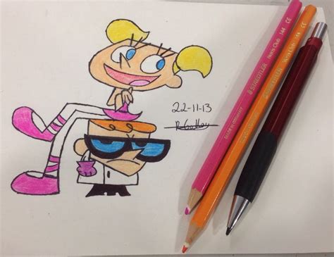 Dexter And Dee Dee From Dexters Laboratory By Rebecca Galley Desenhos