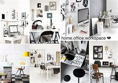 Sampleboard Home Office Workspace Scandi Style Home Black And