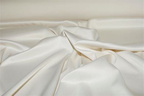 Stretch Peau De Soie Ivory Fabric By The Yard Bridal