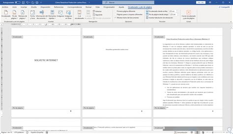Enumerar Páginas En Word A Partir De La Tercera Hoja ️ Solvetic