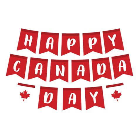 Happy Canada Day Maple Leaf Badge Sticker Transparent Png And Svg