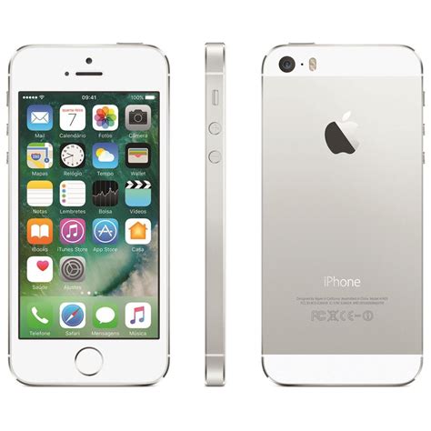 Iphone 5s Apple Com 16gb Tela 4 Ios 8 Touch Id Câmera 8mp Wi Fi