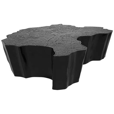 eden small center table in black lacquered aluminum for sale at 1stdibs