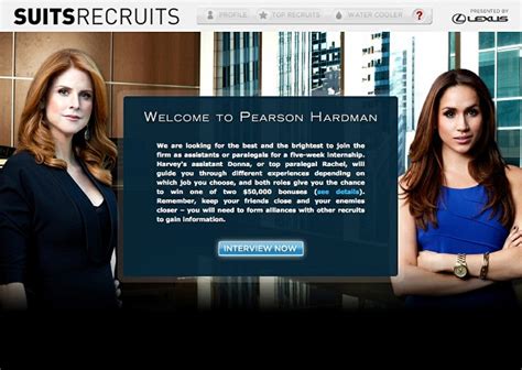 Suits Recruits Interning At Pearson Hardman Brb Watching Tv