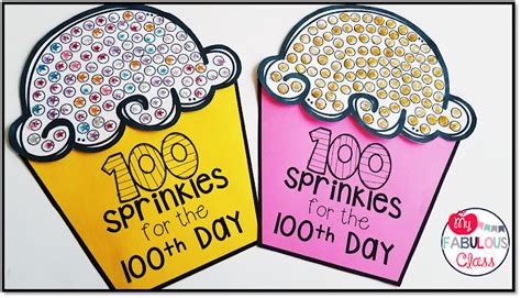100 Sprinkles For The 100th Day Craft For Kindergarten And First Grade