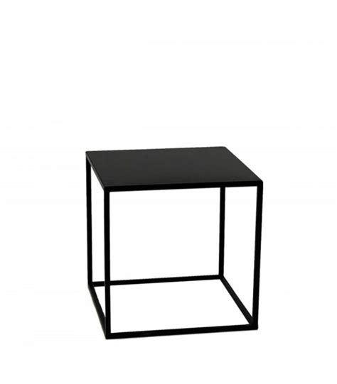 Side Table Black Metal 40x40x40cm