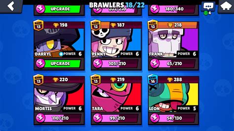 If you have further questions, feel free to ask. Brawl Stars Level 70 | Tropies 3747 | 18/22 Card + Leon ...