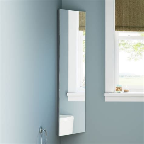 Tall Mirrored Corner Bathroom Cabinet Rispa