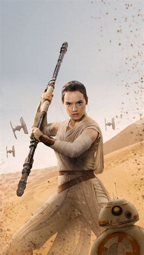 Force Awakens Rey Hi Res Textless Poster Rey Star Wars Star Wars