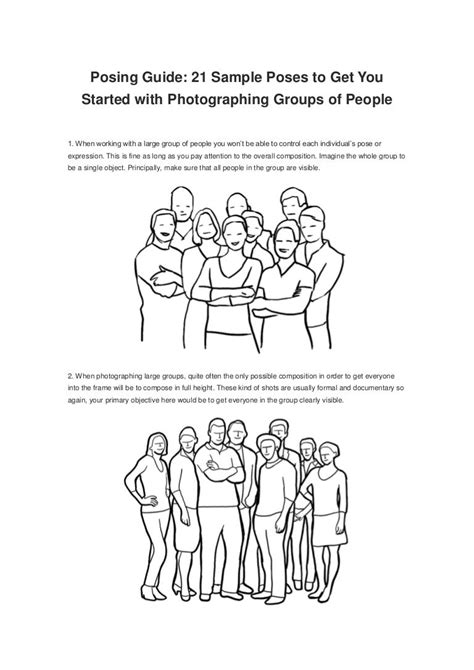 Guía De 21 Poses Para Grupos De Personas Fotografía