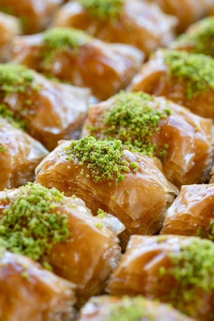 Premium Photo Pistachio Baklava Traditional Middle Eastern Flavors