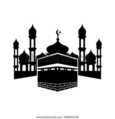 Kaaba Mecca Saudi Arabia Vector Symbol Image Vectorielle De Stock