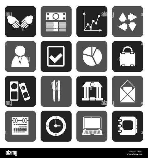 Flat Business And Office Icons Vector Icon Set Stock Vector Image