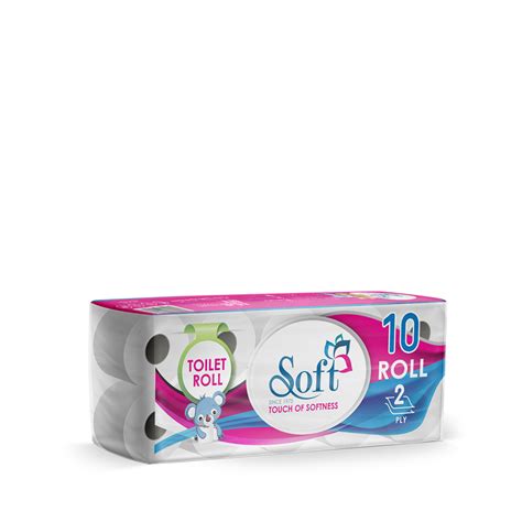 Soft Toilet Paper 10 Rolls 2ply 200 Sheet Wadi Al Rafidain Hygienic