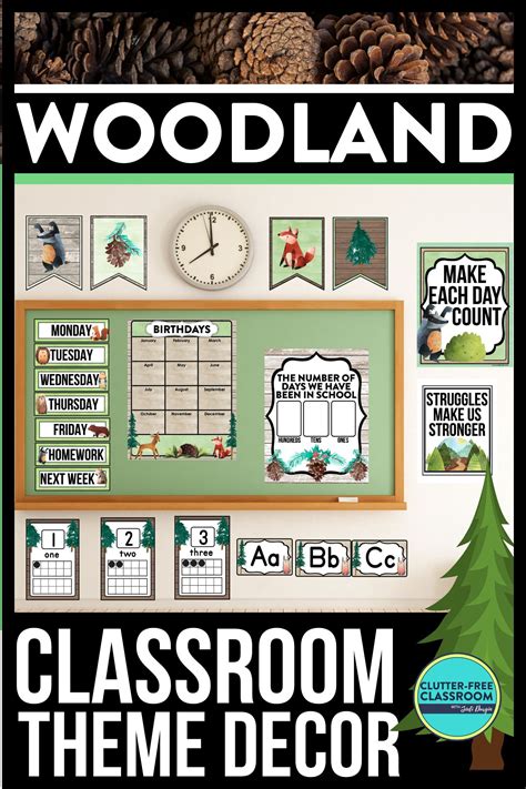 Woodland Classroom Theme Free Printables