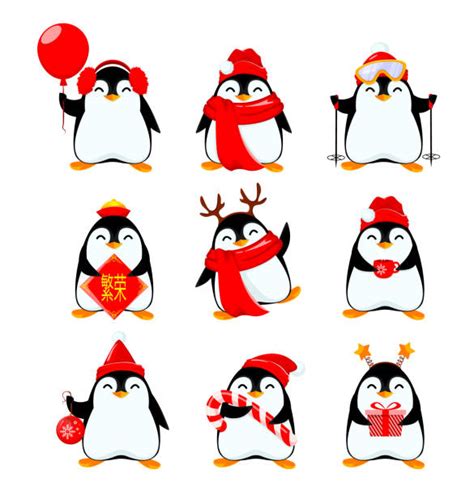 Best Cute Penguin With Balloons Merry Christmas