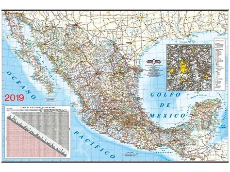 Mapa República Mexicana 2019 Plastificado Guía Roji 210000 En