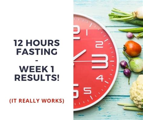 Intermittent Fasting 12 Hours Week 1 Results