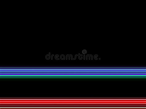 Red Blue Phosphorescent Lines Geometries Forms Colorful Abstract