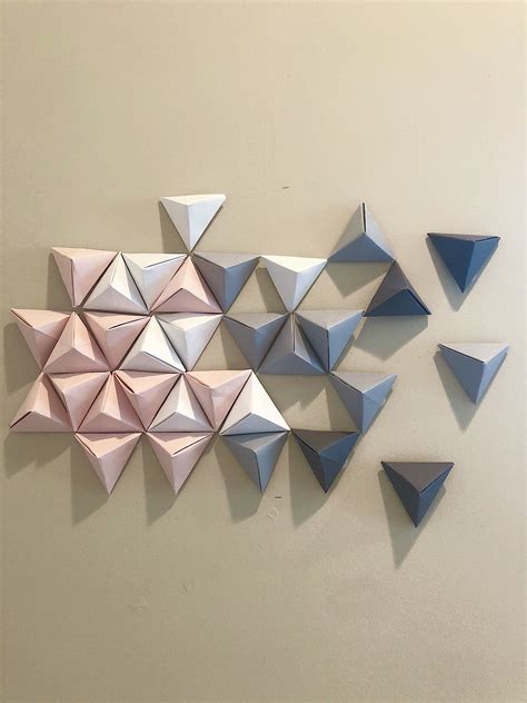 20 Extraordinary Smart Diy Wall Paper Decor Origami Wall Art Paper