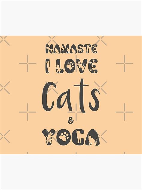 Yoga Cats Cat Lovers Namaste Poster For Sale By PlanetMonkey Redbubble