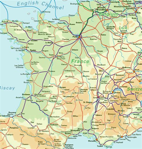 France Rail Map •
