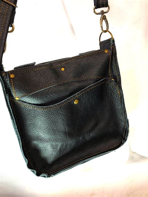 Raw Leather Satchel Small In Black Ragsto Bags