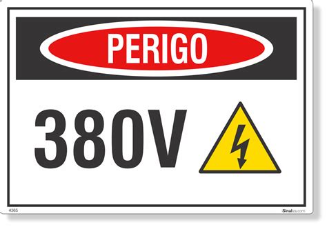 Etiqueta Perigo 380v Nr12 10 Unidades Loja De Sinalização