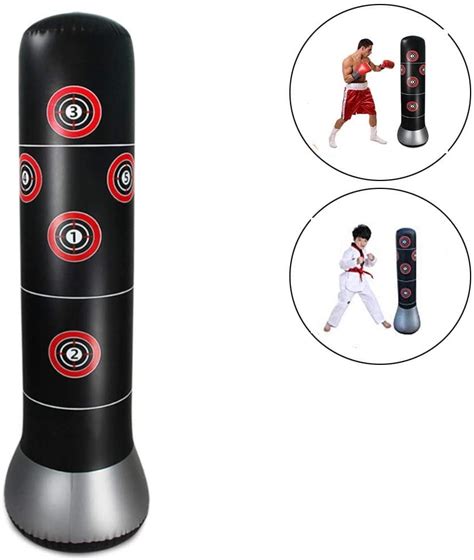 Otviap 57 In Inflatable Kids Punching Bag Free Standing Boxing Bag For