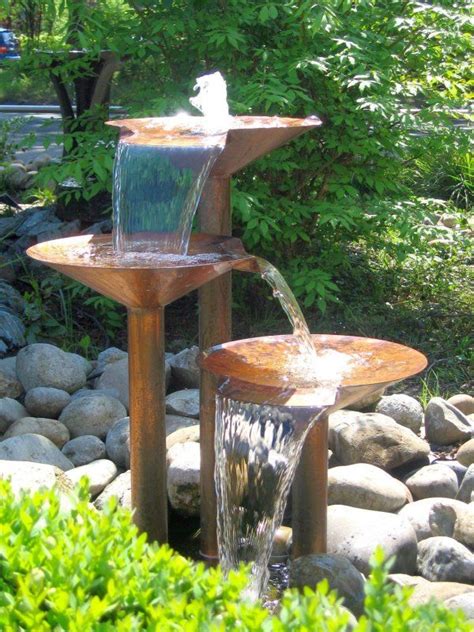 Heres A Beautiful Copper Garden Fountain Garden Water Fountains