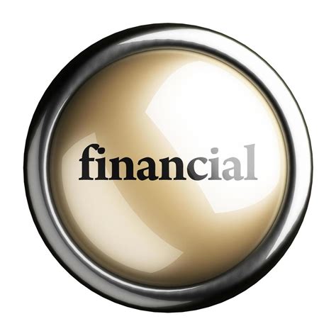 Financial Word On Isolated Button 6373629 Stock Photo At Vecteezy
