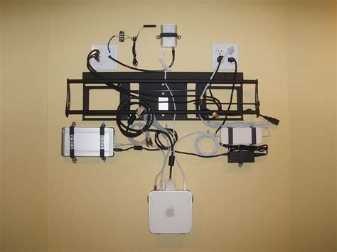 Wall Mounted Mac Mini Wall Mounted Tv Tv Wall Mac Setup