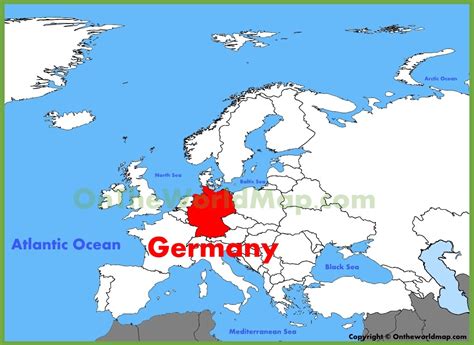 Where Is Germany Located On A Map Cyndiimenna