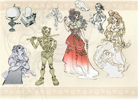 Steampunk Sketches By Sally Avernier On Deviantart