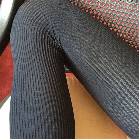 1pc Ribbed Opaque Tights Women Texture Tights Black Winter Etsy