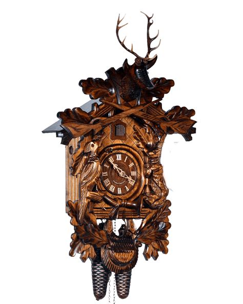 Large Hunters 8 Day Mechanical Cuckoo Clock Timecentre