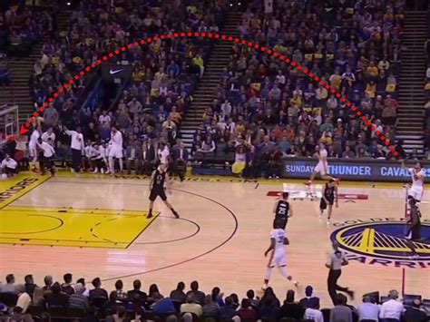 stephen curry hit a half court shot at the halftime buzzer against the clippers business insider