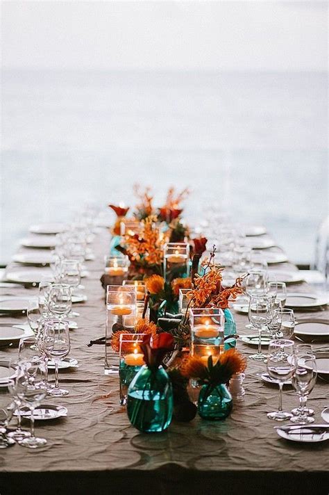 Maybe you would like to learn more about one of these? 20 Dark Teal and Rust Orange Wedding Color Ideas for Fall ...