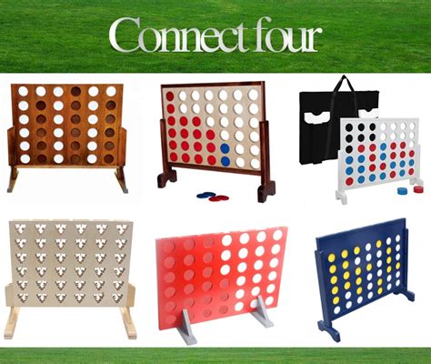 Garden Classic Intelligence Giant Size Wooden Connect 4 Outdoor Game