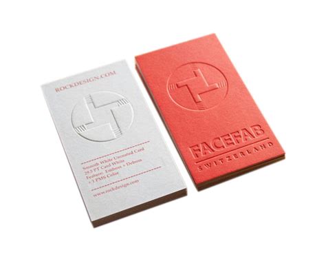 There are two fonts available. Embossed Business Cards - The Custom Printing