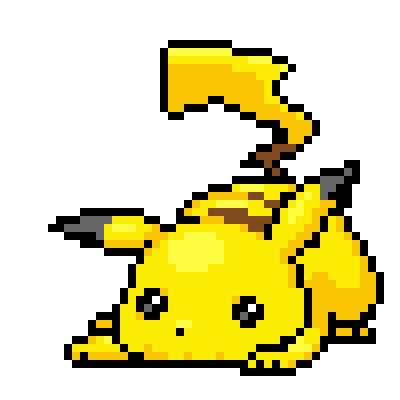 20+ pikachu pixel art ideas | perler bead art, perler. Pixelated Pikachu - Kawaii Picture (281693)