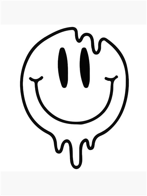 Melting Smiley Face Poster By Camilavg Redbubble