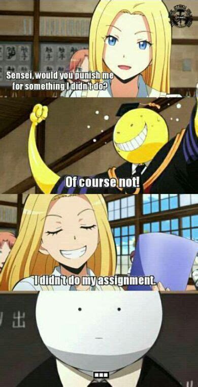 Assassination Classroom Memes I Didnt Do Wattpad Anime Meme Anime