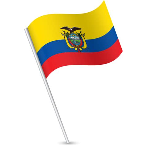 Vector Country Flag Of Ecuador Waving Vector Countries Flags Of The