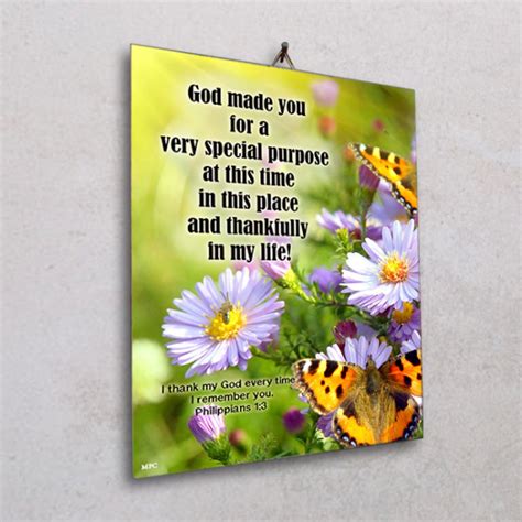Wall Plaque God Made You For A Very Special Purpose
