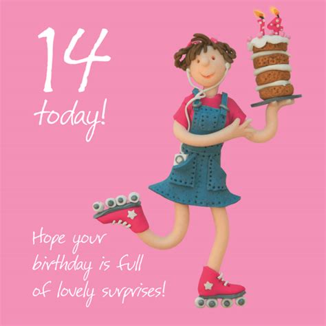 Free Printable Happy 14th Birthday Cards 2024