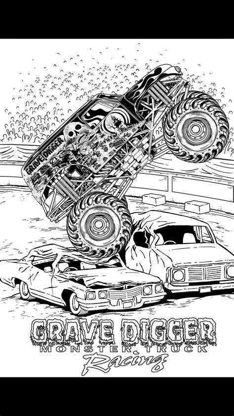 grave digger monster truck coloring pages truck coloring pages cars coloring pages